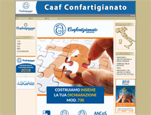 Tablet Screenshot of caaf.confartigianato.it